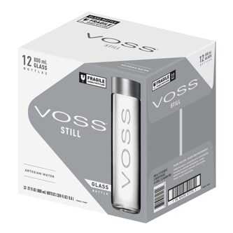 Voss Still Water, Glass Bottle, Case