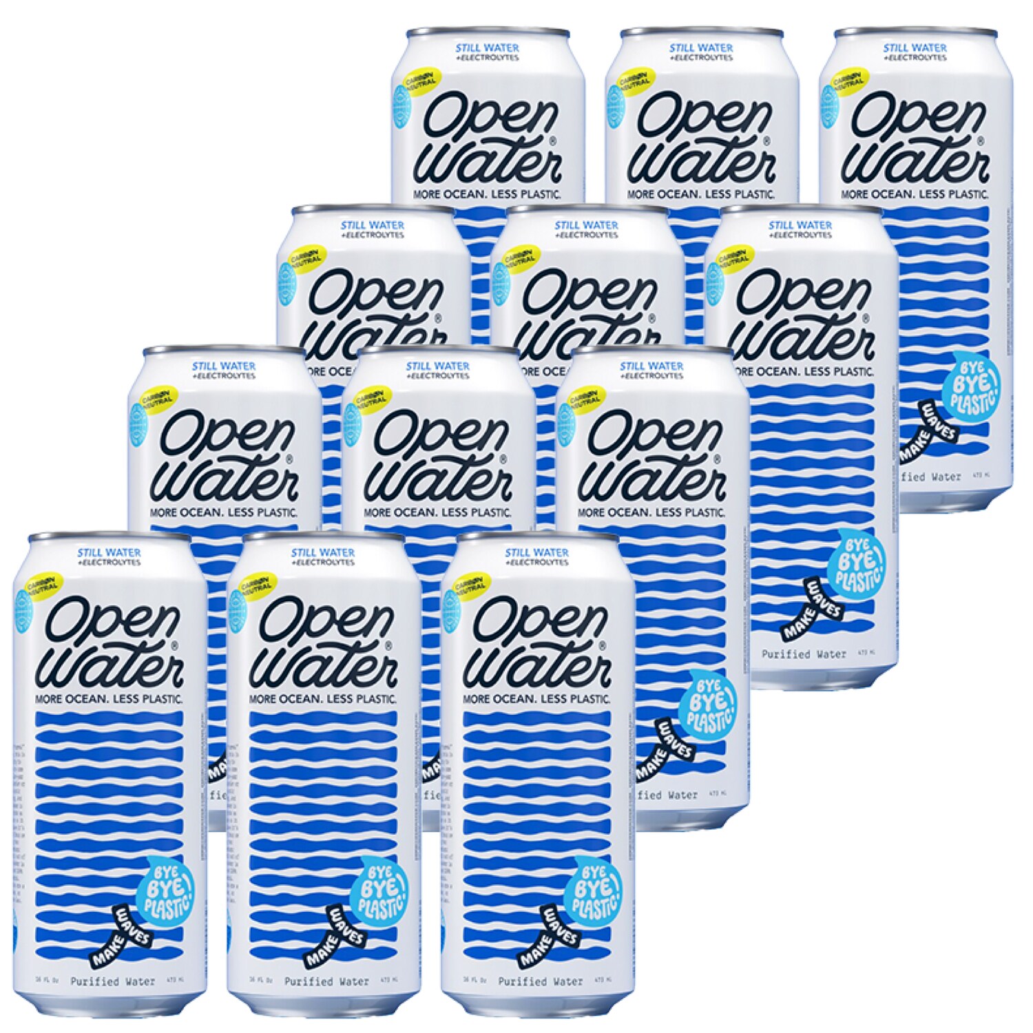 Open Water Still Water +Electrolytes, Case