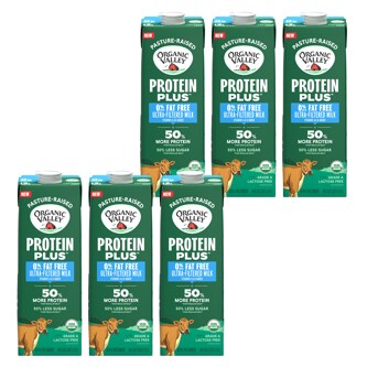 Organic Valley Lactose Free Protein Plus 0% Fat Free Milk, Carton