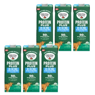 Organic Valley Lactose Free Protein Plus 0% Fat Free Milk, Carton