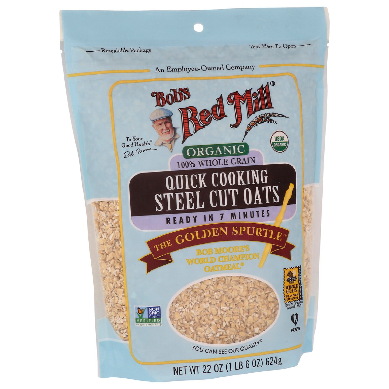 Bob's Red Mill Organic Quick Cooking Steel Cut Oats