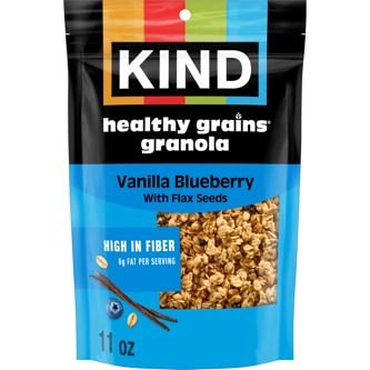 KIND Healthy Grains Granola Clusters, Vanilla Blueberry with Flax Seeds