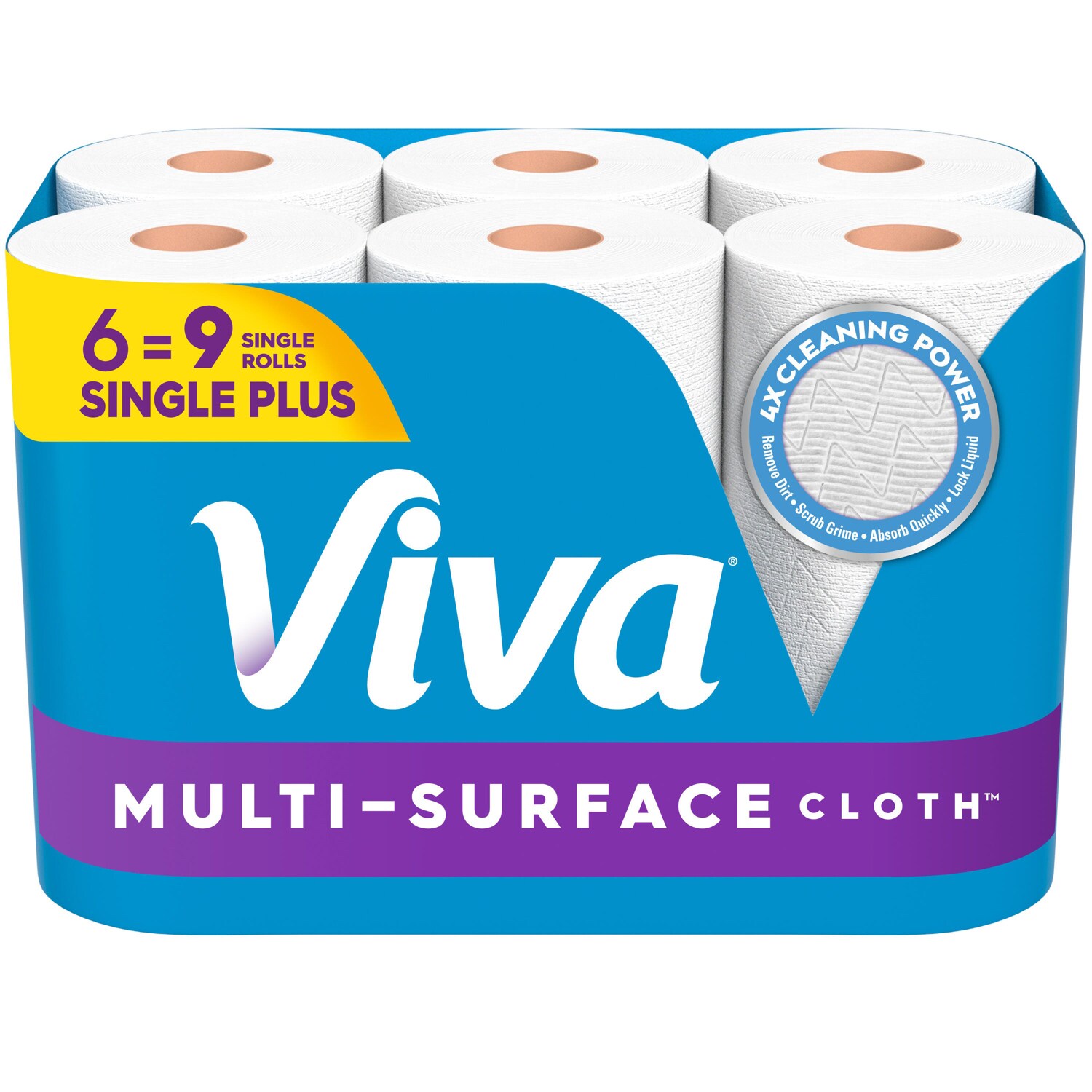 Viva Multi-Surface Cloth Paper Towels, Big Rolls, Choose-A-Sheet
