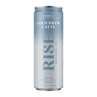 RISE Brewing Co. Nitro Cold Brew Coffee, Oat Milk Vanilla, Can