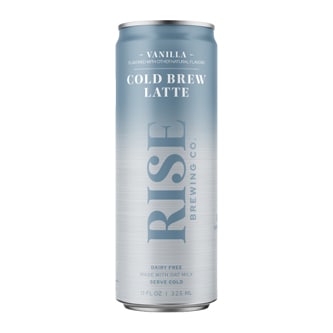 RISE Brewing Co. Nitro Cold Brew Coffee, Oat Milk Vanilla, Can