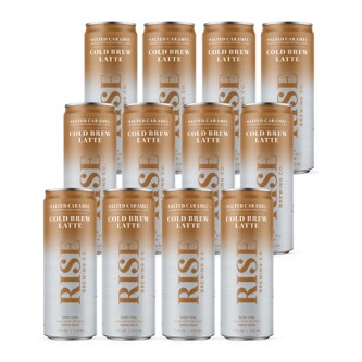 RISE Brewing Co. Nitro Cold Brew Coffee, Salted Caramel, Can