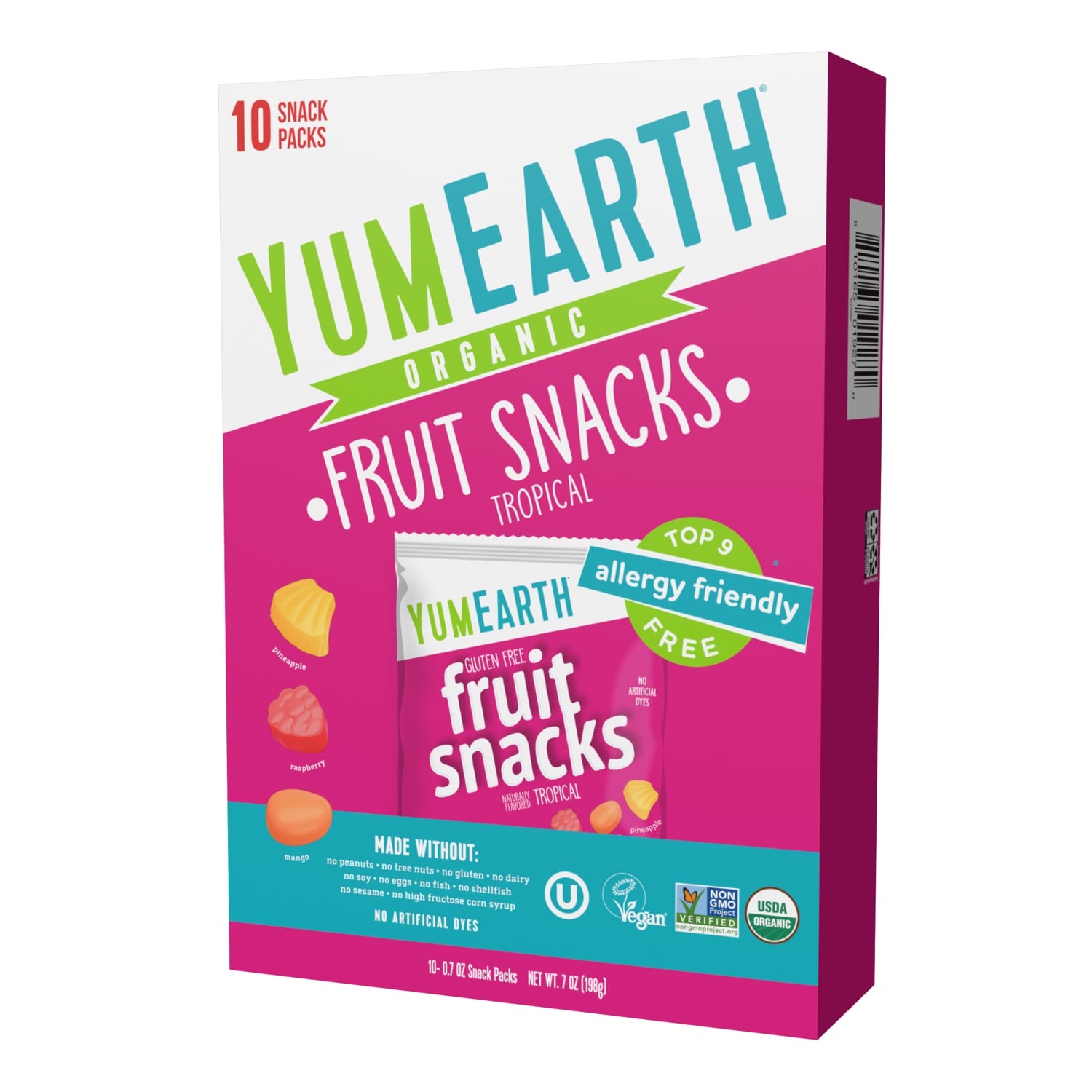 Yum Earth Organic Fruit Snacks, Tropical