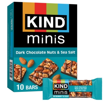 KIND Minis Gluten Free Bars, Dark Chocolate Nuts & Sea Salt