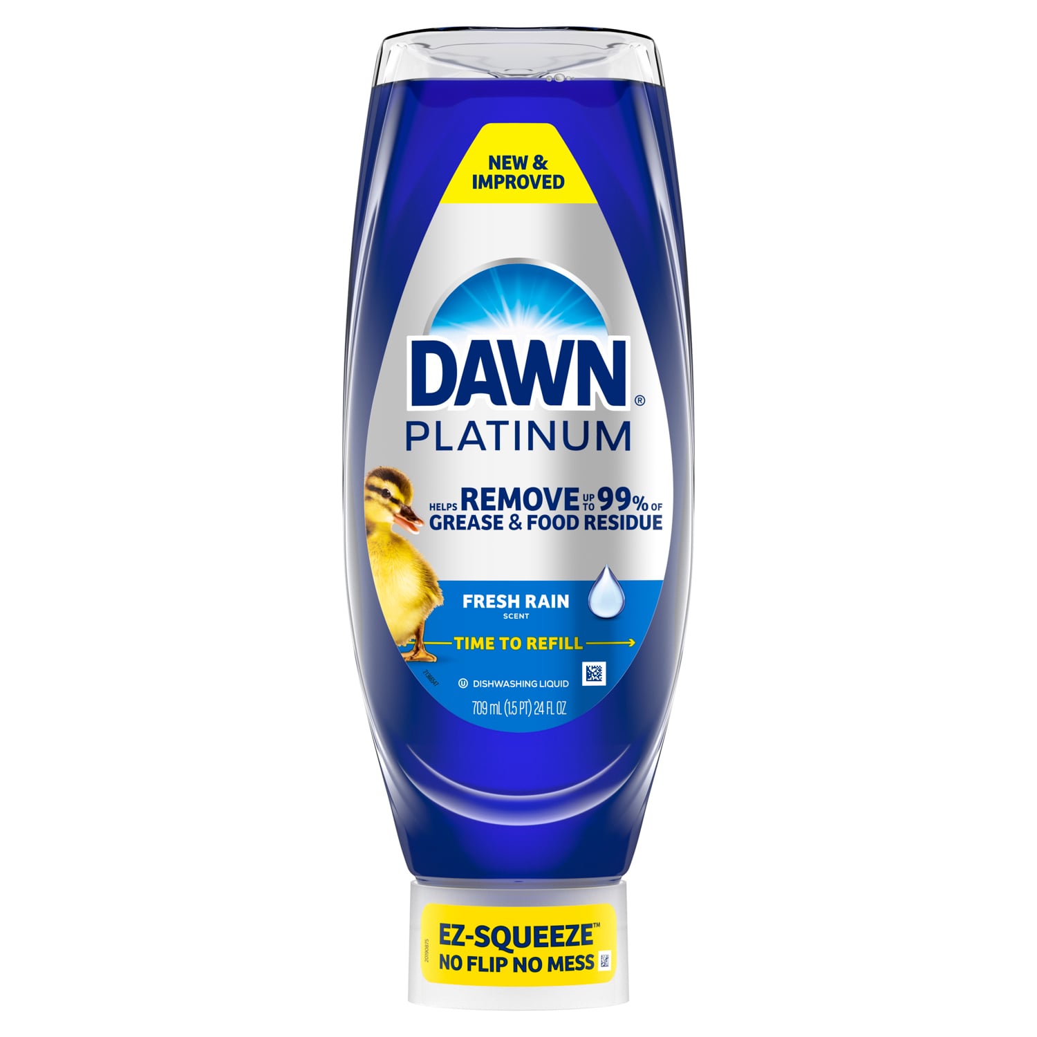 Dawn Platinum Ez-Squeeze Dishwashing Liquid, Fresh Rain Scent