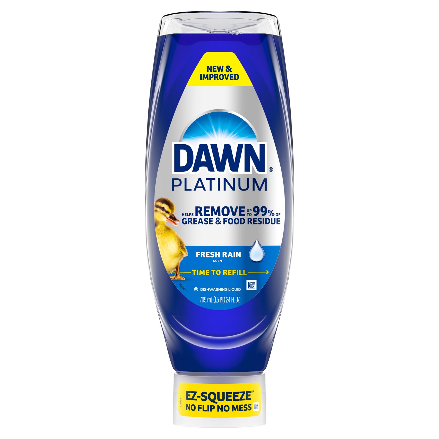 Dawn Platinum Ez-Squeeze Dishwashing Liquid, Fresh Rain Scent