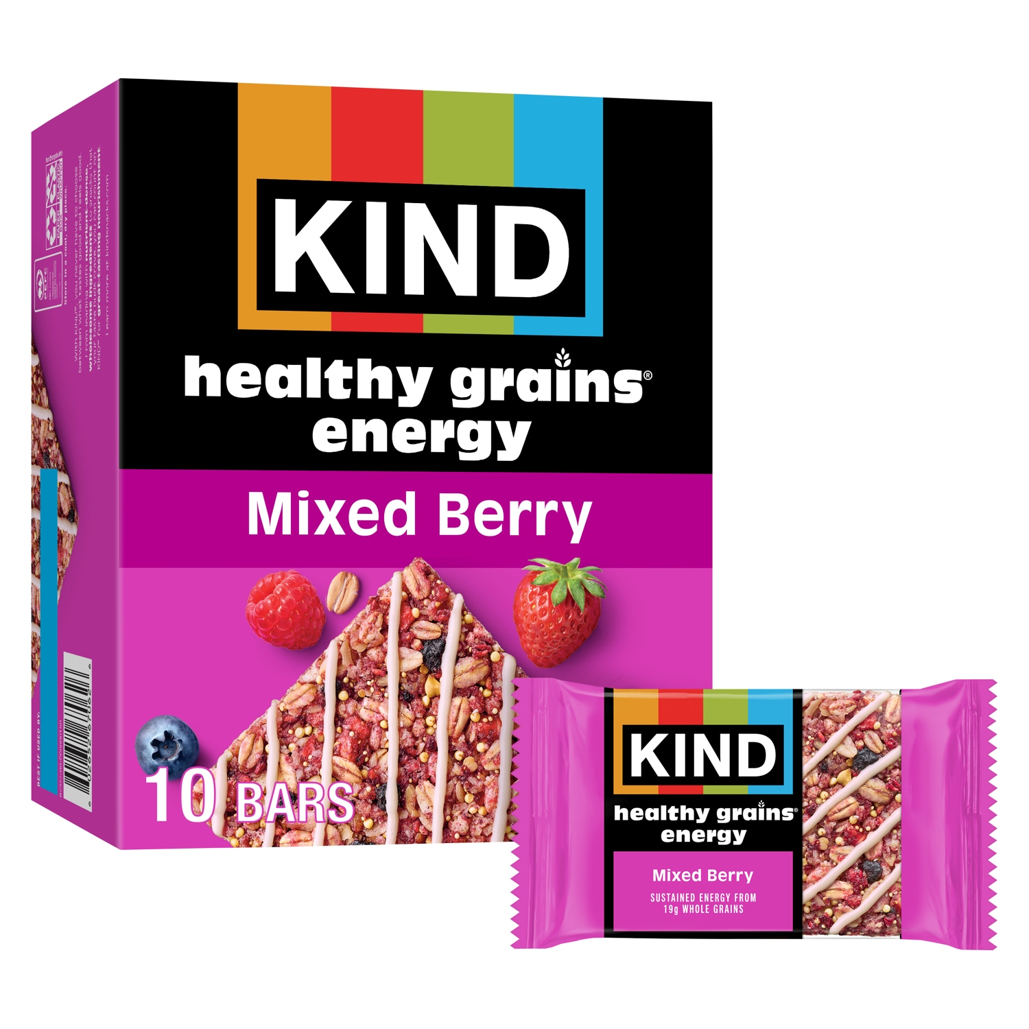 KIND Healthy Grains Energy Bars, Mixed Berry