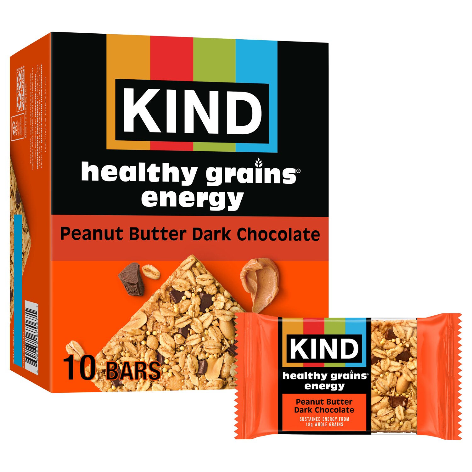 KIND Healthy Grains Energy Bars, Peanut Butter Dark Chocolate