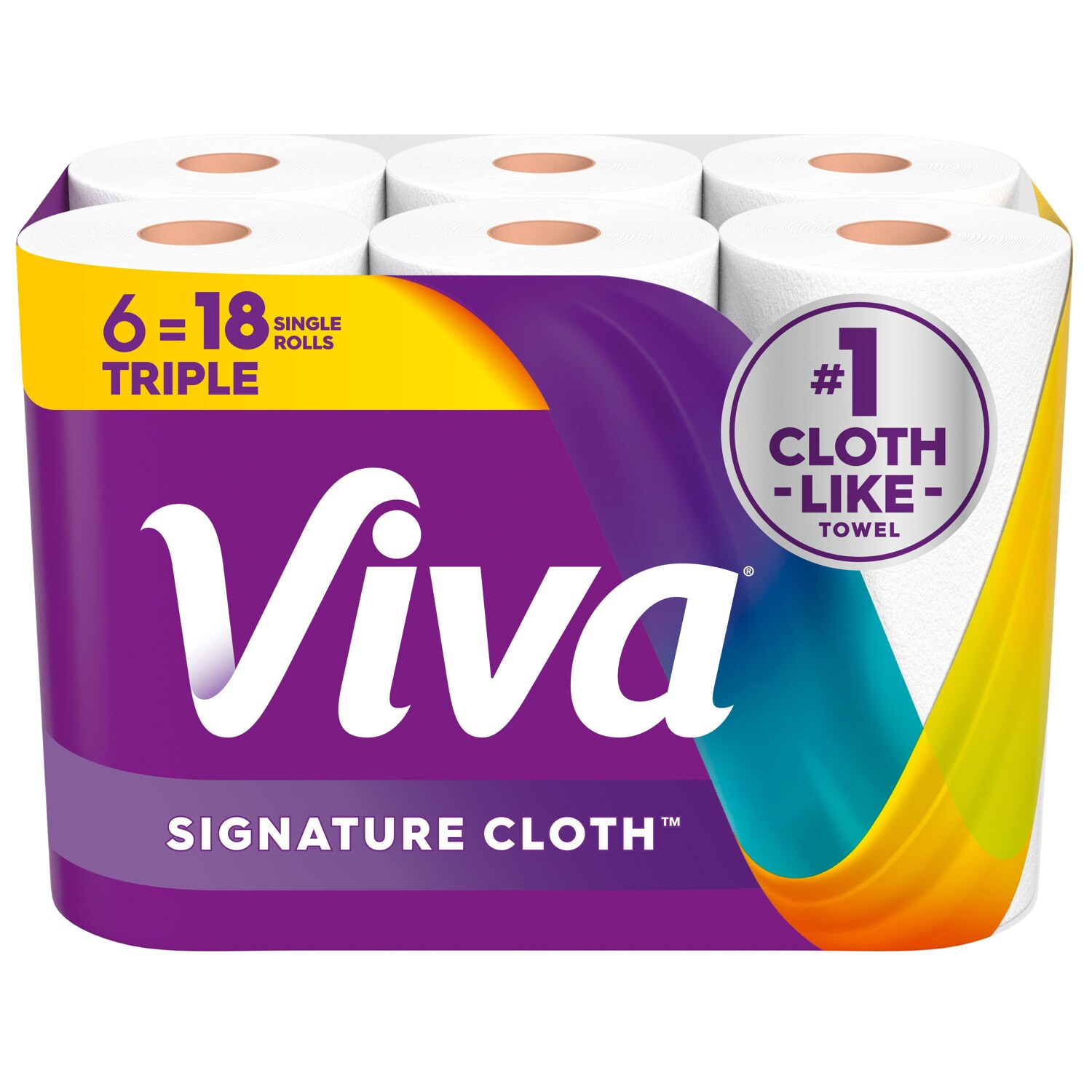 Viva Signature Cloth Paper Towels Triple Rolls, Choose-A-Sheet