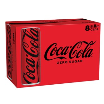 Coca-Cola Cola, Zero Sugar, Slim Cans