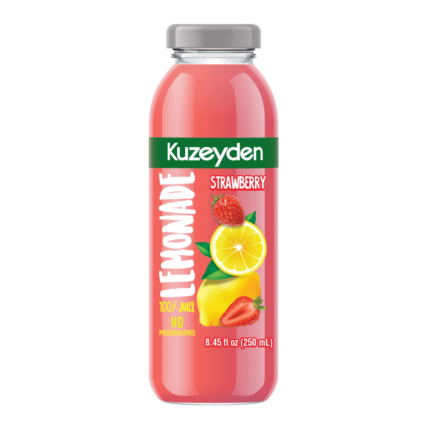 Kuzeyden Strawberry Lemonade, Glass Bottle