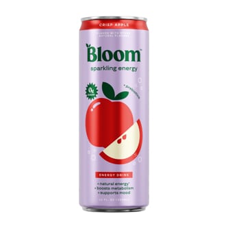 Bloom Sparkling Energy Drink, Crisp Apple, Can