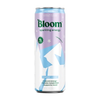 Bloom Sparkling Energy Drink, Glacier Crush, Can