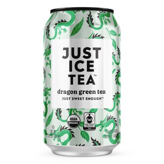 Just Ice Tea Organic Dragon Green Tea, Can