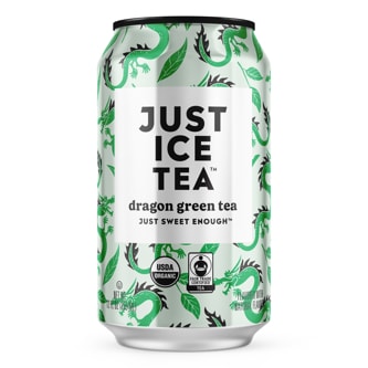 Just Ice Tea Organic Dragon Green Tea, Can