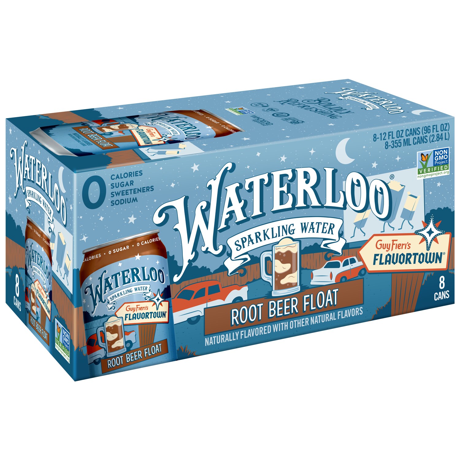 Waterloo Sparkling Water, Root Beer Float, Cans