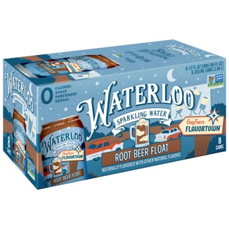Waterloo Sparkling Water, Root Beer Float, Cans