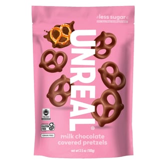 Unreal Milk Chocolate Covered Pretzels