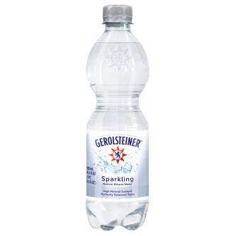 Gerolsteiner Sparkling Natural Mineral Water, Plastic Bottle