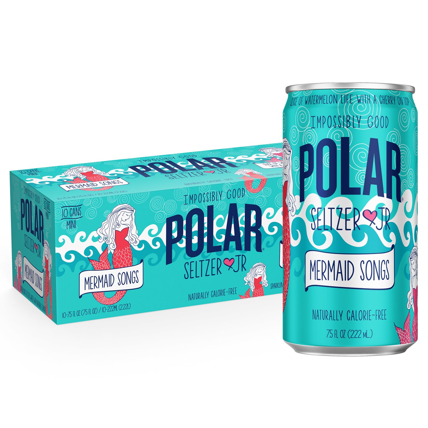 Polar Seltzer Mermaid Songs, Mini Cans