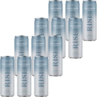 RISE Brewing Co. Nitro Cold Brew Coffee, Oat Milk Vanilla, Case