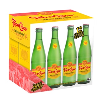 Topo Chico Mineral Water, Grapefruit, Bottle, Case