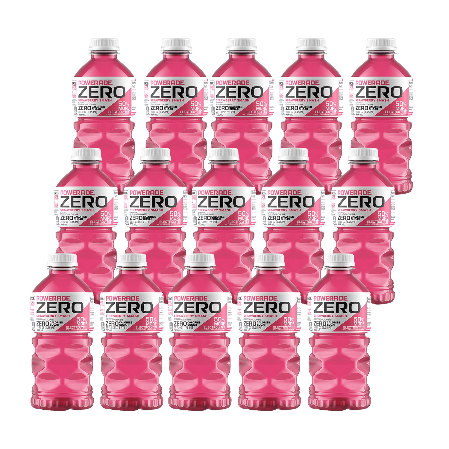 Powerade Zero Sports Drink, Strawberry Smash, Case