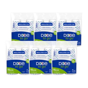 Dixie To Go, Insulated Paper Cups, Case