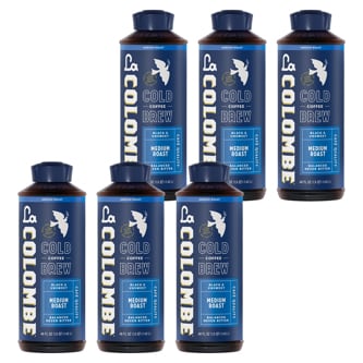 La Colombe Black & Unsweet Cold Brew, Medium Roast, Case