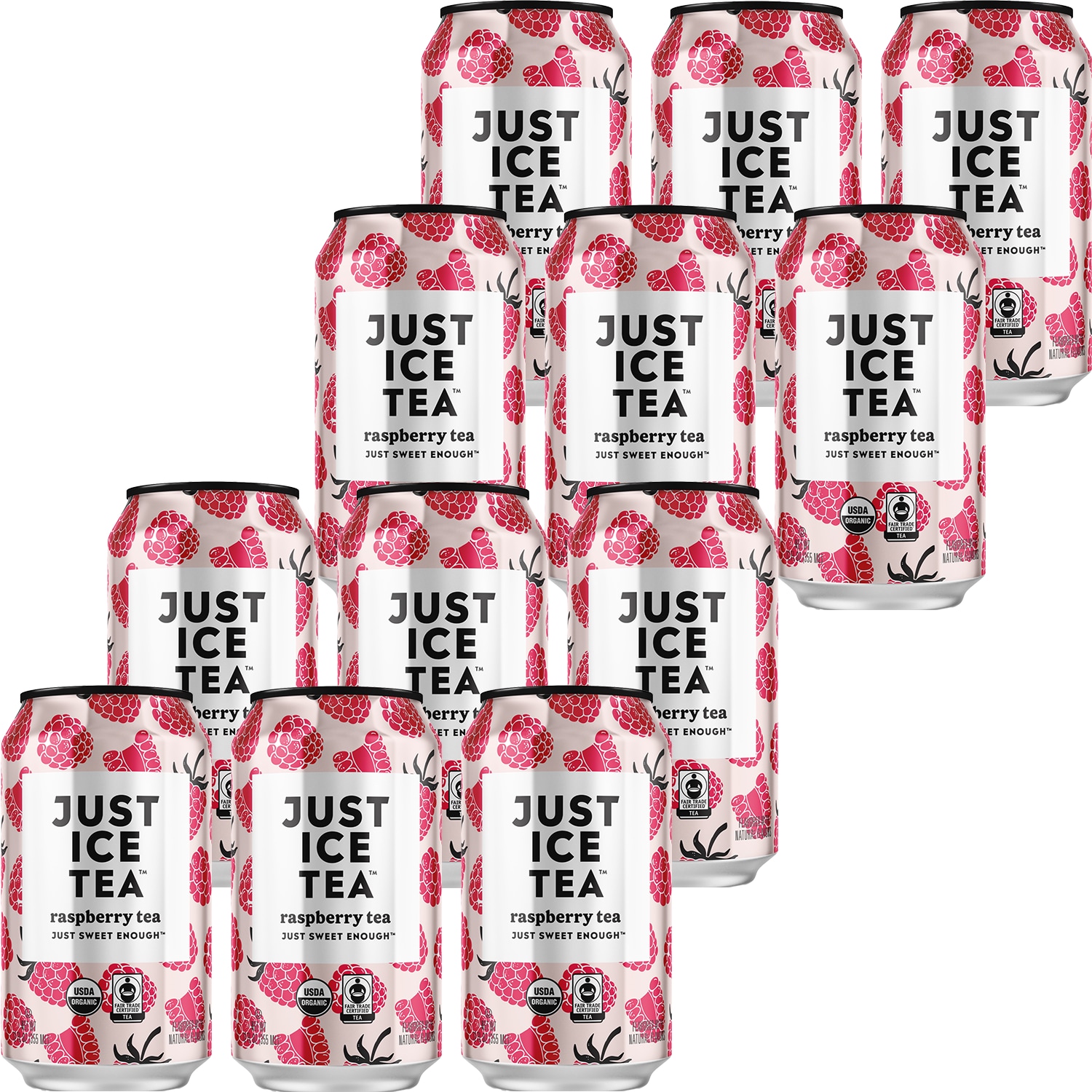 Just Ice Tea Organic Raspberry Tea, Case