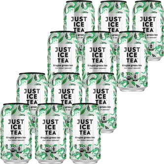 Just Ice Tea Organic Dragon Green Tea, Case