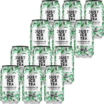 Just Ice Tea Organic Dragon Green Tea, Case