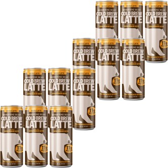 Wandering Bear High-Protein Cold Brew Latte Double Latte, Case