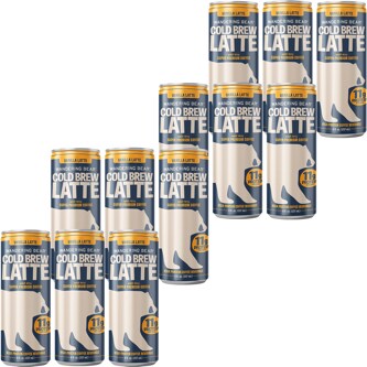 Wandering Bear High-Protein Cold Brew Latte Vanilla Latte, Case