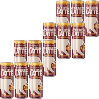 Wandering Bear High-Protein Cold Brew Latte Mocha Latte, Can