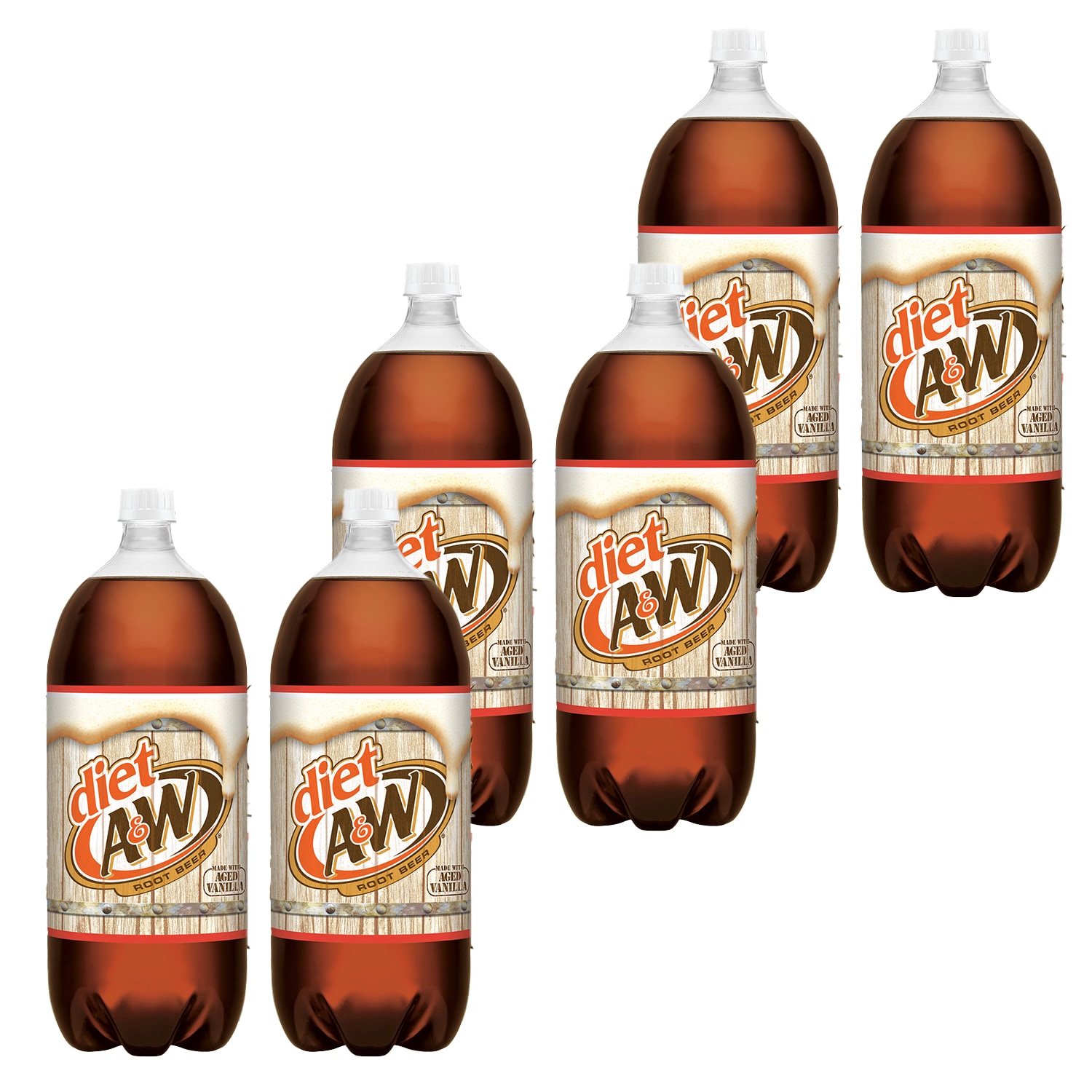 Diet A&W Root Beer, Plastic Bottles