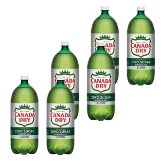 Canada Dry Zero Sugar Ginger Ale, Plastic Bottles