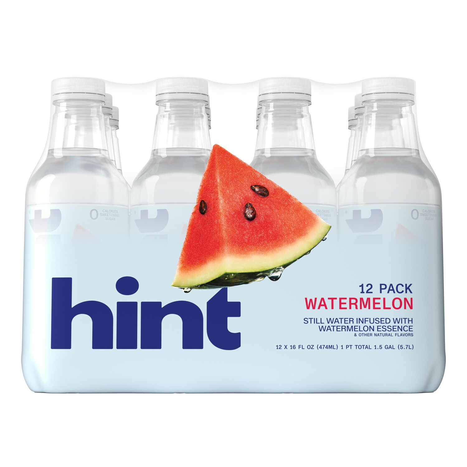 Hint Still Water, Watermelon, Plastic Bottles