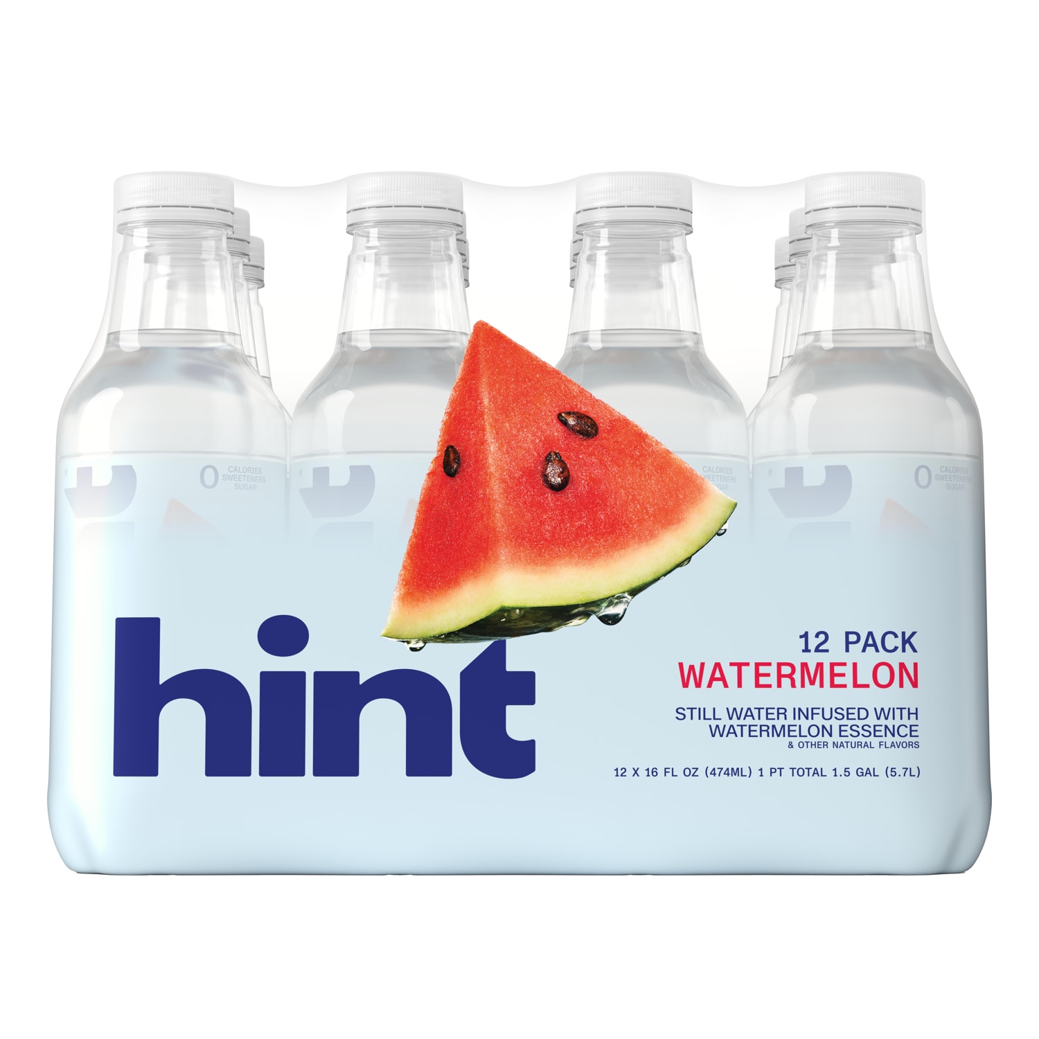 Hint Still Water, Watermelon, Plastic Bottles