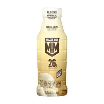Muscle Milk Protein Nutrition Shake, Vanilla Crème, Plastic Bottle