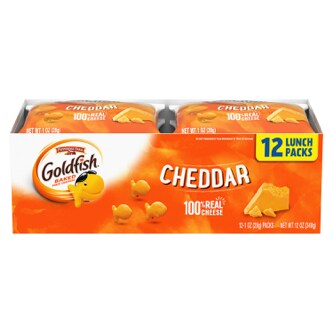 Pepperidge Farm Goldfish Crackers Multi-Packs, Cheddar Cheese