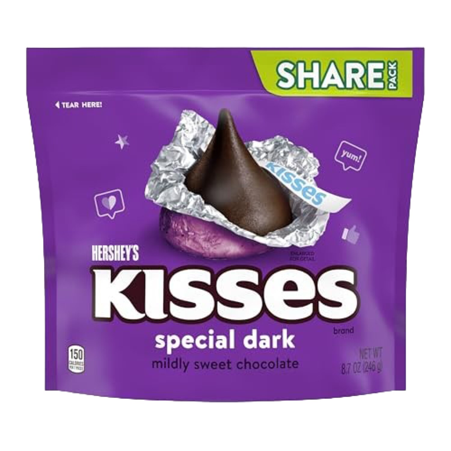 Hershey's Kisses Special Dark Mildly Sweet Chocolate