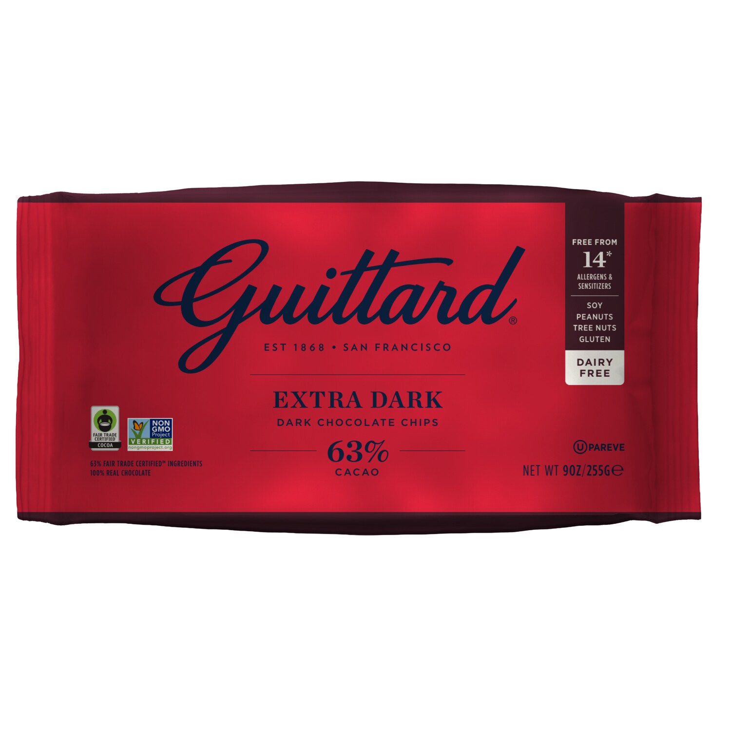 Guittard Extra Dark Chocolate Baking Chips, 63% Cacao