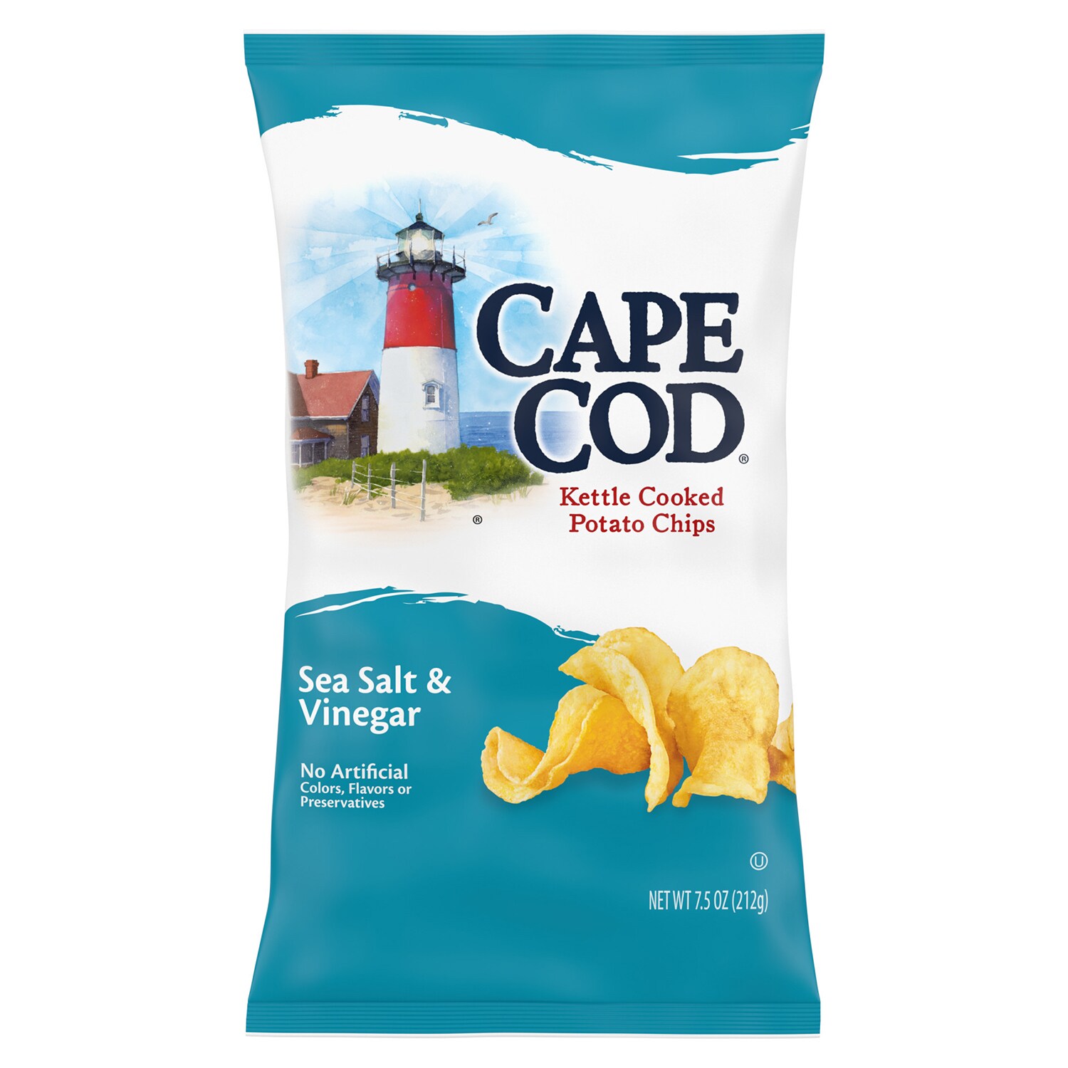 Cape Cod Kettle Cooked Potato Chips, Sea Salt and Vinegar