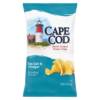 Cape Cod Kettle Cooked Potato Chips, Sea Salt and Vinegar
