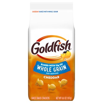 Goldfish Crackers, Cheddar Baked with Whole Grain